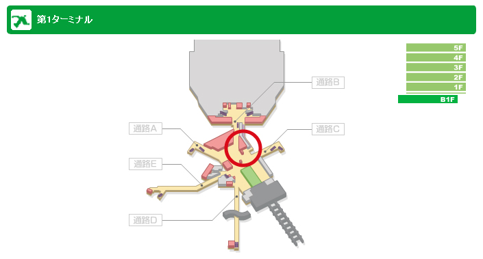 成田国際空港第1ターミナルB1 モバイルセンター成田第一